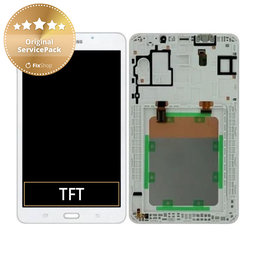 Samsung Galaxy Tab A 7.0 T280 (2016) - LCD Displej + Dotykové Sklo + Rám (White) - GH97-18734B Genuine Service Pack