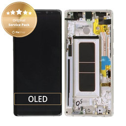 Samsung Galaxy Note 8 N950F - LCD Displej + Dotykové Sklo + Rám (Maple Gold) - GH97-21065D, GH97-21066D Genuine Service Pack