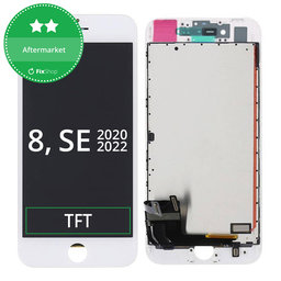 Apple iPhone 8, SE (2020), SE (2022) - LCD Displej + Dotykové Sklo + Rám (White) TFT