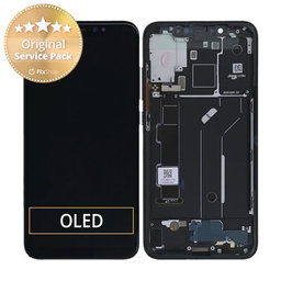 Xiaomi Mi 8 - LCD Displej + Dotykové Sklo + Rám (Black) - 5606100400B6 Genuine Service Pack