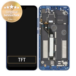 Xiaomi Mi 8 Lite - LCD Displej + Dotykové Sklo + Rám (Blue) - 561010010033 Genuine Service Pack