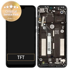 Xiaomi Mi 8 Lite - LCD Displej + Dotykové Sklo + Rám (Black) - 560110002033 Genuine Service Pack