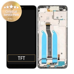 Xiaomi Redmi 6, Redmi 6A - LCD Displej + Dotykové Sklo + Rám (Black) - 560610038033 Genuine Service Pack