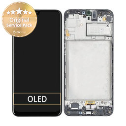 Samsung Galaxy M30s M307F - LCD Displej + Dotykové Sklo + Rám (Opal Black) - GH82-21266A, GH82-21265A Genuine Service Pack