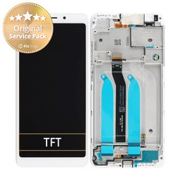 Xiaomi Redmi 6, Redmi 6A - LCD Displej + Dotykové Sklo + Rám (White) - 560410028033 Genuine Service Pack