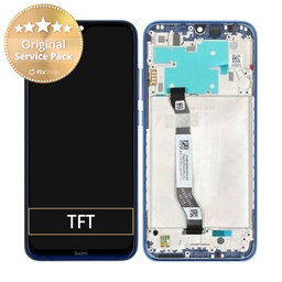 Xiaomi Redmi Note 8 - LCD Displej + Dotykové Sklo + Rám (Neptune Blue) - 5600030C3J00 Genuine Service Pack