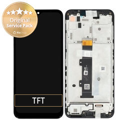 Motorola Moto G30 XT2129 - LCD Displej + Dotykové Sklo + Rám (Phantom Black) - 5D68C18187 Genuine Service Pack