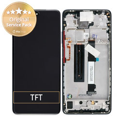 Xiaomi Mi 10T Lite 5G - LCD Displej + Dotykové Sklo + Rám (Pearl Grey) - 5600040J1700, 56000E0J1700 Genuine Service Pack