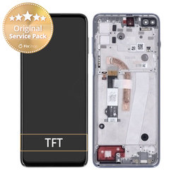 Motorola Moto G100 XT2125 - LCD Displej + Dotykové Sklo + Rám (Slate Grey) - 5D68C18395, 5D68C18395 Genuine Service Pack