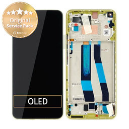 Xiaomi Mi 11 Lite 5G - LCD Displej + Dotykové Sklo + Rám (Citrus Yellow) - 56000J00K900, 56000500K900 Genuine Service Pack