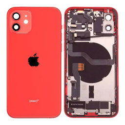 Apple iPhone 12 - Zadní Housing s Malými Díly (Red)