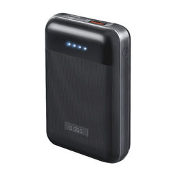 SBS - PowerBank 10 000 mAh, USB, USB-C PowerDelivery 20W, černá