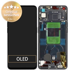 Oppo Reno 6 5G CPH2251 - LCD Displej + Dotykové Sklo + Rám (Stellar Black) - 4907749 Genuine Service Pack