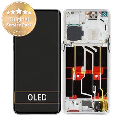 Oppo Find X5 Pro - LCD Displej + Dotykové Sklo + Rám (Ceramic White) - 4130011 Genuine Service Pack