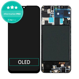 Samsung Galaxy A20 A205F - LCD Displej + Dotykové Sklo + Rám OLED