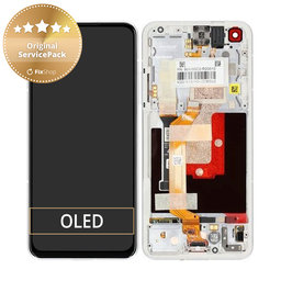 Asus Zenfone 9 AI2202 - LCD Displej + Dotykové Sklo + Rám (Moonlight White) - 90AI00C2-R20010 Genuine Service Pack