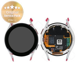 Samsung Galaxy Watch 5 40mm R900 - LCD Displej + Dotykové Sklo + Rám (Silver) - GH82-30040C Genuine Service Pack