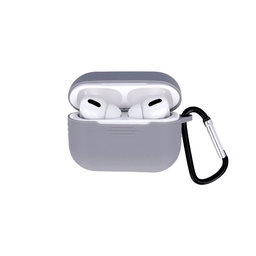 FixPremium - Silikonové Pouzdro s Karabinou pro AirPods Pro, space grey