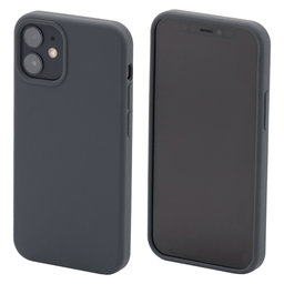 FixPremium - Silikonové Pouzdro pro iPhone 12 mini, space grey