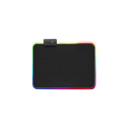 FixPremium - Podložka pod Myš s RGB Podsvícením, 30x25cm, černá