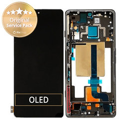 Xiaomi Poco F4 GT 21121210G - LCD Displej + Dotykové Sklo + Rám (Stealth Black) - 5600090L1000 Genuine Service Pack