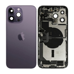 Apple iPhone 14 Pro Max - Zadní Housing s Malými Díly (Deep Purple)