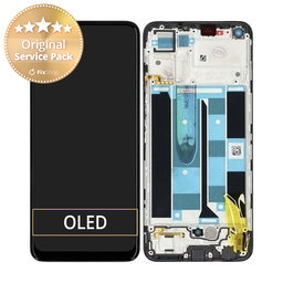 Realme 8 RMX3085 - LCD Displej + Dotykové Sklo + Rám (Cyber Black) - 4906919 Genuine Service Pack