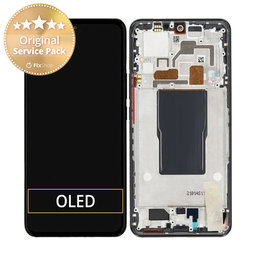 Xiaomi 12T Pro 22081212UG - LCD Displej + Dotykové Sklo + Rám (Black) - 560003L12U00 Genuine Service Pack