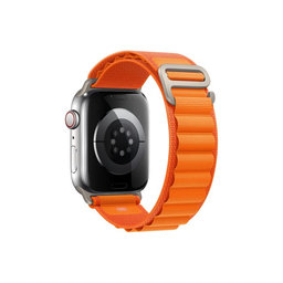 FixPremium - Řemínek Alpine Loop pro Apple Watch (42, 44, 45 a 49mm), oranžová