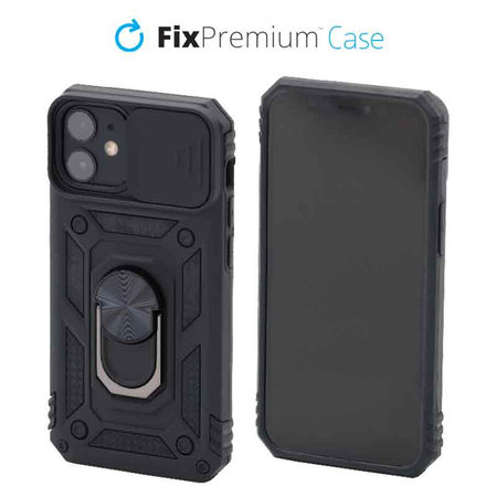 FixPremium - Pouzdro CamShield pro iPhone 12 mini, černá