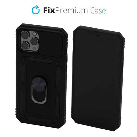 FixPremium - Pouzdro CamShield pro iPhone 12 Pro Max, černá