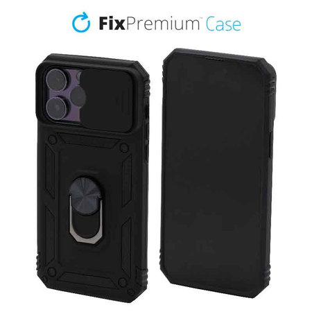 FixPremium - Pouzdro CamShield pro iPhone 14 Pro Max, černá