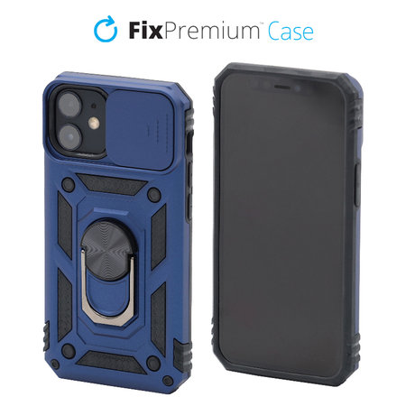 FixPremium - Pouzdro CamShield pro iPhone 12 mini, modrá