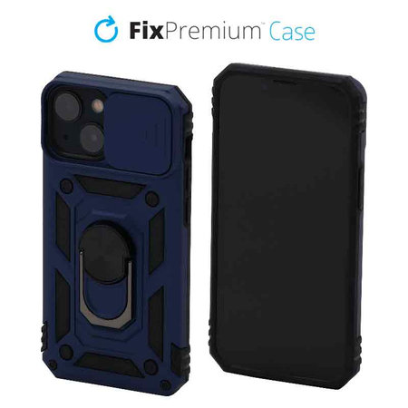 FixPremium - Pouzdro CamShield pro iPhone 13 mini, modrá