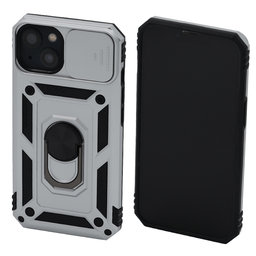 FixPremium - Pouzdro CamShield pro iPhone 13 a 14, bílá