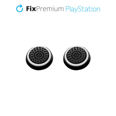 FixPremium - PS4/PS5 Controller Grip Caps - Set 2ks, bílá