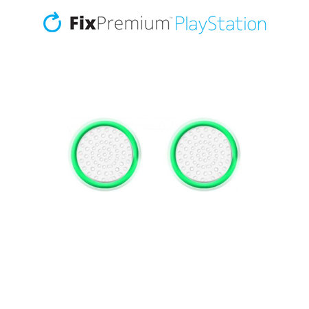 FixPremium - PS4/PS5 Controller Grip Caps - Set 2ks, transparentní zelená