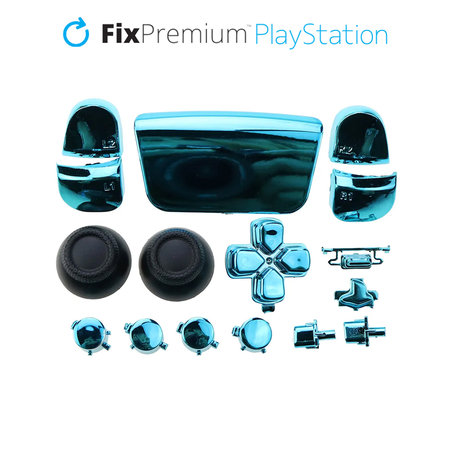 FixPremium - Luxury Dekorativní prvky pro PS5 DualSense, modrá