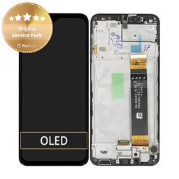 Samsung Galaxy A23 4G A235F - LCD Displej + Dotykové Sklo + Rám (Black) - GH82-28563A, GH82-28657A Genuine Service Pack