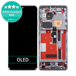 Huawei P50 Pro JAD-AL50 JAD-LX9 - LCD Displej + Dotykové Sklo + Rám (Golden Black) OLED