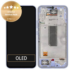 Samsung Galaxy A34 5G A346B - LCD Displej + Dotykové Sklo + Rám (Light Violet) - GH82-31200D, GH82-31201D Genuine Service Pack