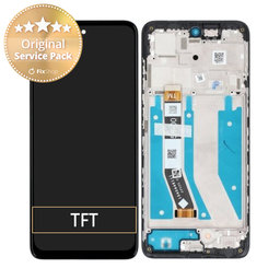 Motorola Moto G73 - LCD Displej + Dotykové Sklo + Rám (Black) - 5D68C22272 Genuine Service Pack