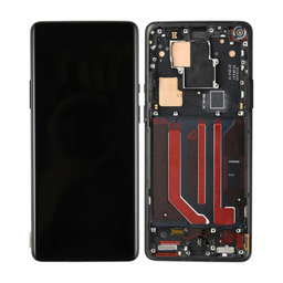 OnePlus 8 Pro - LCD Displej + Dotykové Sklo + Rám (Black) OLED