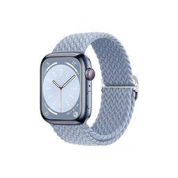 FixPremium - Řemínek Solo Loop pro Apple Watch (42, 44, 45 a 49mm), light blue