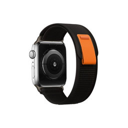 FixPremium - Řemínek Trail Loop pro Apple Watch (38, 40 a 41mm), černá