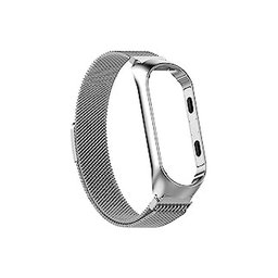 FixPremium - Řemínek Milanese Loop pro Xiaomi Mi Band (5/6/7/7 NFC), stříbrná