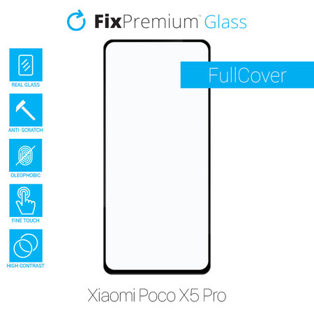 FixPremium FullCover Glass - Tvrzené Sklo pro Poco X5 Pro