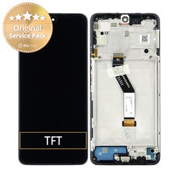 Xiaomi Poco M4 5G 22041219PG - LCD Displej + Dotykové Sklo + Rám (Power Black) - 560005L19P00 Genuine Service Pack