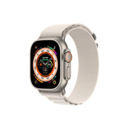 FixPremium - Řemínek Alpine Loop pro Apple Watch (42, 44, 45 a 49mm), starlight