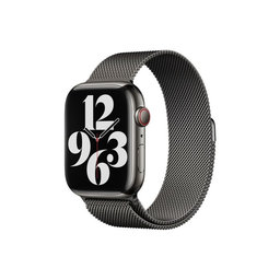 FixPremium - Řemínek Milanese Loop pro Apple Watch (42, 44, 45 a 49mm), graphite